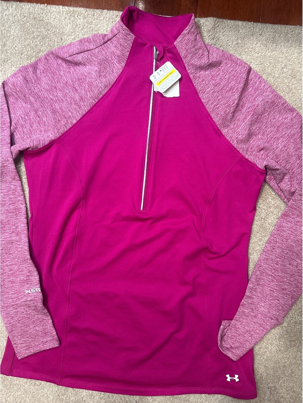 (5)Under Armour ColdGear Fitted Women's Pullover Half-Zip Sweatshirt - Large